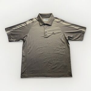 Lexus Motors Cutter & Buck Embroidered Brown Performance Golf Polo Shirt Men's L